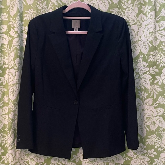 Halogen Black Single Botton Closure Blazer - Picture 1 of 7